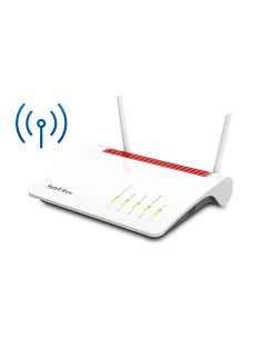 Box FRITZ! 6890 LTE INT router inalámbrico Gigabit Ethernet Doble banda (2,4 GHz   5 GHz) 4G Rojo, Blanco