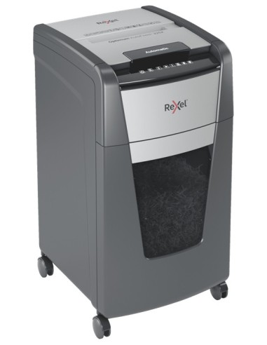 Rexel Optimum AutoFeed+ 225X triturador de papel Corte cruzado 55 dB 23 cm Negro, Gris