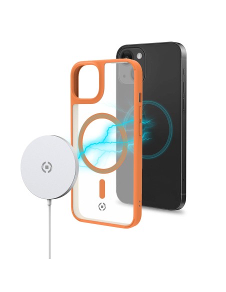 Celly Magmatt funda para teléfono móvil 17 cm (6.7") Transparente, Amarillo