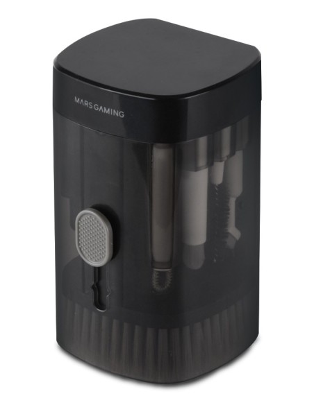 Mars Gaming MA-KIT, Kit de Limpieza Multifunción 21en1, Diseño Compacto y Portátil, Cepillos Suaves y Paño Sin Pelusa, Kit