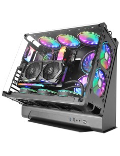 Mars Gaming MCB, Caja PC Gaming ATX XL, Edición Custom Premium, Estructura Modular Doble Cámara, Negro