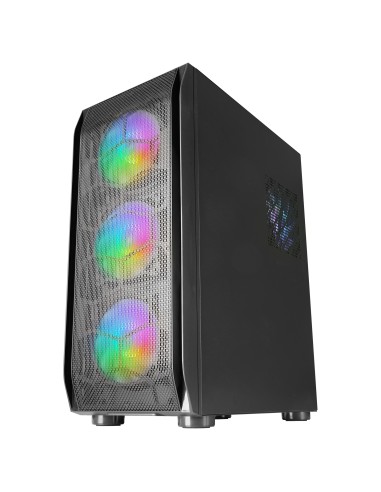 Mars Gaming MC-KX, Torre Gaming Premium E-ATX, Sistema CPU Freezer, 5 Ventiladores ARGB Ultra-silenciosos, Controladora ARGB y