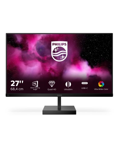 Philips C Line 276C8 00 pantalla para PC 68,6 cm (27") 2560 x 1440 Pixeles Quad HD LCD Negro