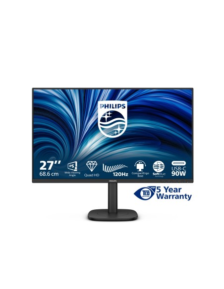Philips 3000 series 27B2U3601 00 pantalla para PC 68,6 cm (27") 2560 x 1440 Pixeles Quad HD LCD Negro