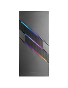 Mars Gaming MC-U3, Caja PC Gaming ATX XL, Frontal Triple ARGB, Ventilador 12cm ARGB, Ventana Cristal Templado, Negro 2