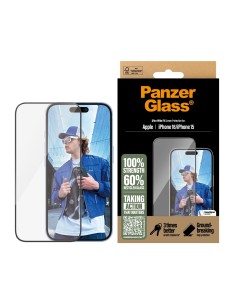 PanzerGlass ® Screen Protector iPhone 16 | 15 | Ultra-Wide Fit Protector de pantalla Apple 1 pieza(s) 2