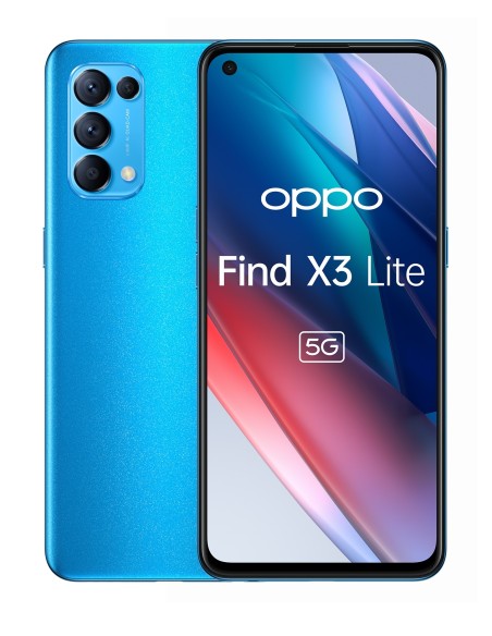 OPPO Find X3 Lite 16,3 cm (6.4") SIM doble ColorOS 11.1 5G USB Tipo C 8 GB 128 GB 4300 mAh Azul