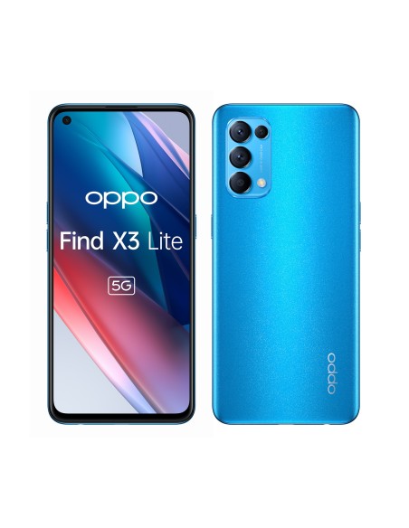 OPPO Find X3 Lite 16,3 cm (6.4") SIM doble ColorOS 11.1 5G USB Tipo C 8 GB 128 GB 4300 mAh Azul