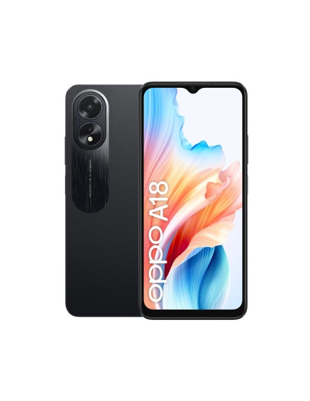 OPPO A18 16,7 cm (6.56") SIM doble Android 13 4G USB Tipo C 4 GB 128 GB 5000 mAh Negro