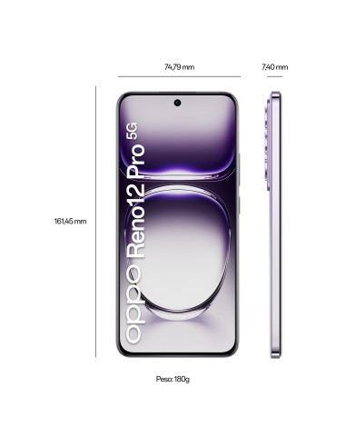 OPPO Reno12 Pro 17 cm (6.7") SIM doble Android 14 5G USB Tipo C 12 GB 512 GB 5000 mAh Plata