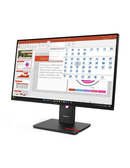 Lenovo ThinkVision T27-40 LED display 68,6 cm (27") 1920 x 1080 Pixeles Full HD Negro