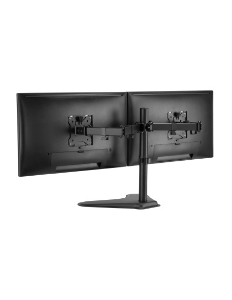 Equip Soporte de sobremesa económico para dos monitores de 17"-32