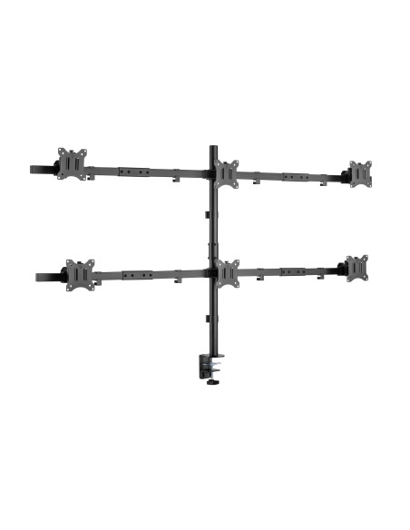 Equip Soporte articulado de sobremesa para 6 monitores de 17"-32