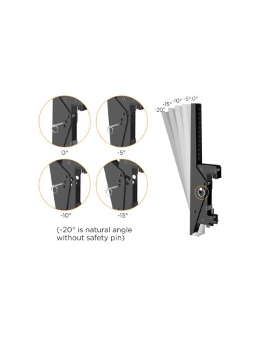 Equip Soporte de techo para triple pantalla de 45"-50