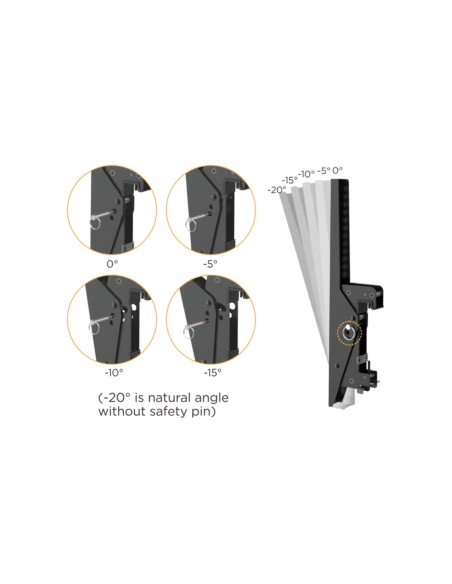 Equip Soporte de techo para triple pantalla de 45"-50