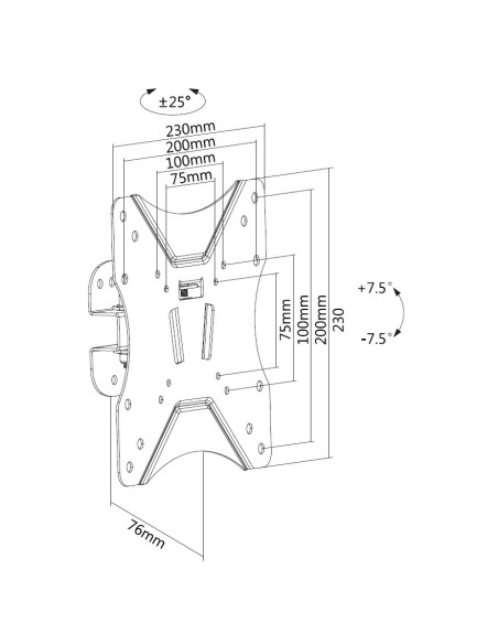 Equip Soporte de pared pivotante para TV de 23"-42