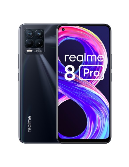 realme 8 Pro 16,3 cm (6.4") SIM doble Android 11 4G USB Tipo C 8 GB 128 GB 4500 mAh Negro