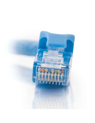 C2G Cable de conexión de red de 2 m Cat6 sin blindaje y con funda (UTP), color azul