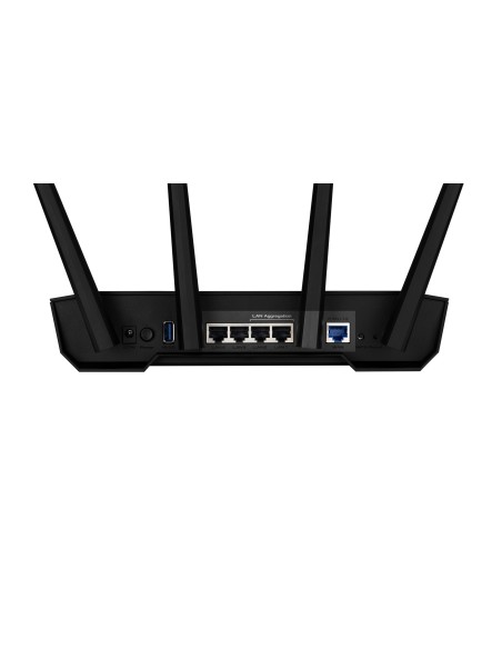 ASUS TUF Gaming AX3000 V2 router inalámbrico Gigabit Ethernet Doble banda (2,4 GHz   5 GHz) Negro, Naranja