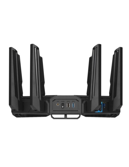ASUS ROG Rapture GT-BE98 router inalámbrico 10 Gigabit Ethernet Quad-band (2.4 GHz   5 GHz-1   5 GHz-2   6 GHz) Negro