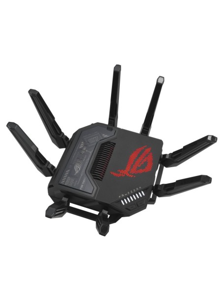 ASUS ROG Rapture GT-BE98 router inalámbrico 10 Gigabit Ethernet Quad-band (2.4 GHz   5 GHz-1   5 GHz-2   6 GHz) Negro