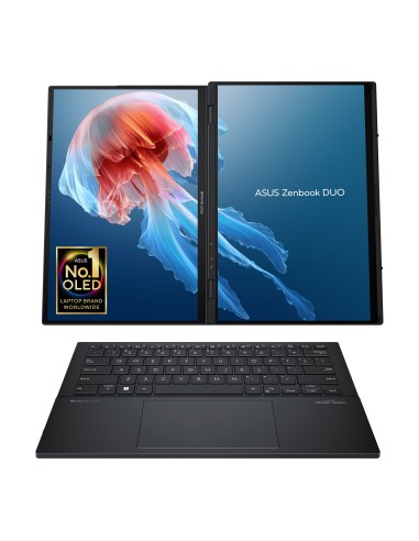 ASUS Zenbook Duo OLED UX8406MA-QL396W - Ordenador Portátil 14" WUXGA (Intel Core Ultra 9 185H, 32GB RAM, 1TB SSD, Arc Graphics,