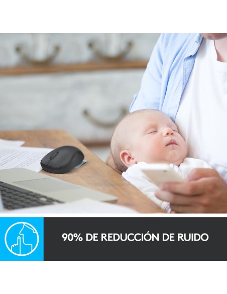 Logitech M220 Silent ratón Oficina Ambidextro RF inalámbrico Óptico 1000 DPI