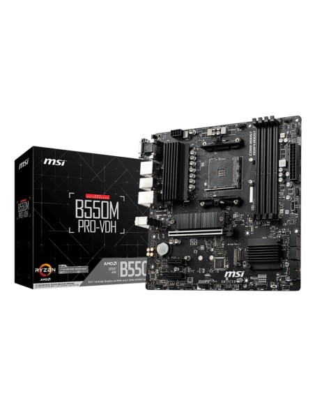 MSI B550M PRO-VDH placa base AMD B550 Zócalo AM4 micro ATX