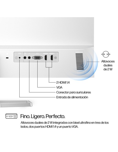 HP Series 5 27 inch FHD Monitor with Speakers - 527sa