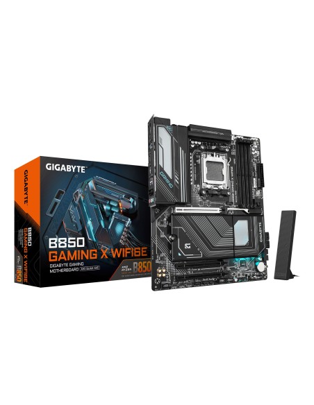 GIGABYTE B850 GAMING X WIFI6E Placa Base - Procesadores AMD Ryzen Serie 9000, VRM digital de 12+2+2 fases, hasta 8200MHz DDR5
