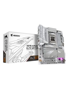 GIGABYTE X870 AORUS ELITE WIFI7 ICE Placa Base - Compatible con CPUs AMD Ryzen 9000, 16+2+2 fases VRM digital, hasta 8200MHz