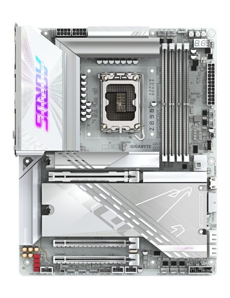 GIGABYTE Placa base Z890 AORUS PRO ICE - Compatible con CPUs Intel Core Ultra (Serie 2), VRM de 16+1+2 fases, hasta 9500MHz