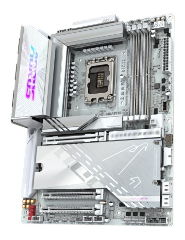 GIGABYTE Placa base Z890 AORUS PRO ICE - Compatible con CPUs Intel Core Ultra (Serie 2), VRM de 16+1+2 fases, hasta 9500MHz