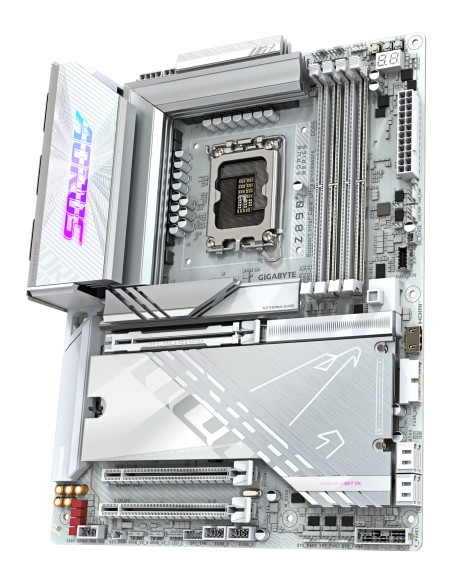 GIGABYTE Placa base Z890 AORUS PRO ICE - Compatible con CPUs Intel Core Ultra (Serie 2), VRM de 16+1+2 fases, hasta 9500MHz