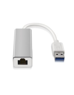 AISENS A106-0049 cambiador de género para cable RJ-45 USB 2.0 Type-A Plata, Blanco