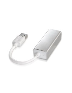 AISENS A106-0049 cambiador de género para cable RJ-45 USB 2.0 Type-A Plata, Blanco 2