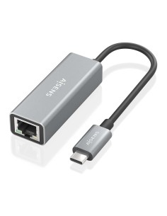 AISENS Conversor USB3.1 Gen1 USB-C a ethernet Gigabit 10 100 1000 Mbps, Gris, 15cm 2