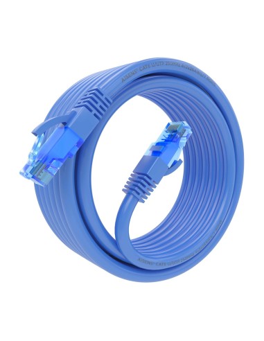 AISENS Cable De Red Latiguillo RJ45 Cat.6 UTP AWG26 CCA, Azul, 5.0 m