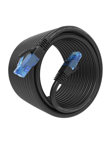 AISENS Cable De Red Latiguillo RJ45 Cat.6 UTP AWG26 CCA, Negro, 7.5 m