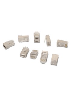 AISENS A138-0293 conector RJ-45 Acero inoxidable, Transparente 2