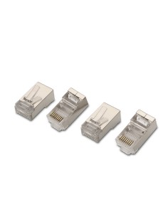 AISENS A139-0298 conector RJ-45 Acero inoxidable, Transparente