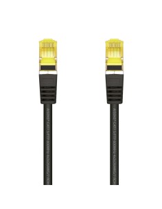 AISENS Cable De Red Latiguillo RJ45 LSZH Cat.7 600 MHz S FTP PIMF AWG26, Negro, 25 cm 2