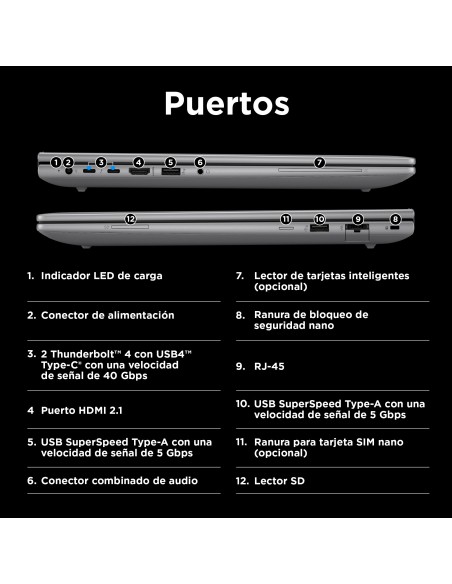 HP ZBook Power G11 Intel Core Ultra 9 185H Estación de trabajo móvil 40,6 cm (16") Pantalla táctil WUXGA 32 GB DDR5-SDRAM 1 TB