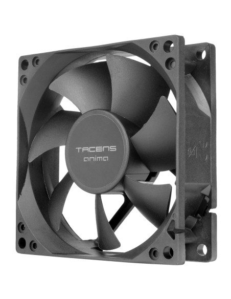 Tacens Anima AF8X2 sistema de refrigeración para ordenador Carcasa del ordenador Ventilador 8 cm Negro 2 pieza(s)