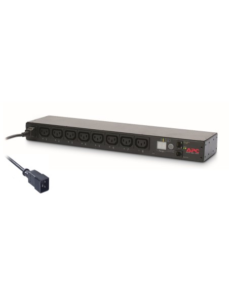 APC AP7921B unidad de distribución de energía (PDU) 8 salidas AC 0U 1U Negro