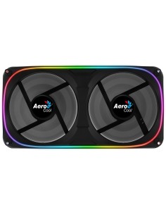Aerocool ASTRO24 Doble Ventilador PC 12cm ARGB LED Soporte Antivibración Negro 2