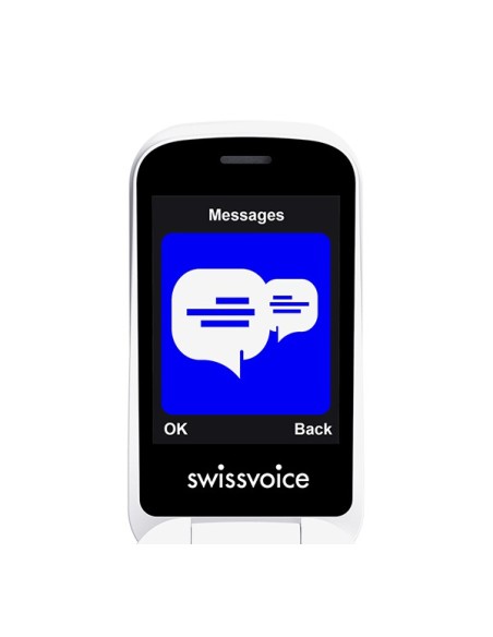 SwissVoice S24 6,1 cm (2.4") Blanco Teléfono básico