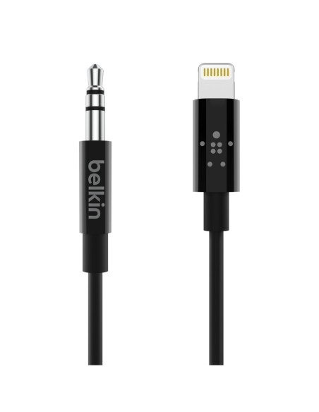 Belkin AV10172BT03-BLK cable de audio 0,9 m 3,5mm Negro