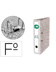 Liderpapel AZ05 carpeta de cartón Gris, Blanco