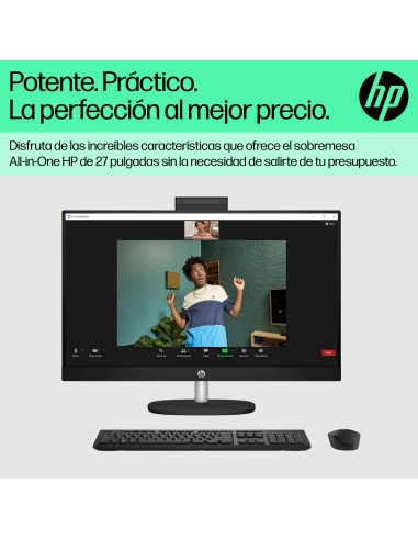 HP All-in-One 27-cr0089ns Intel® Core™ i5 i5-1335U 68,6 cm (27") 1920 x 1080 Pixeles PC todo en uno 16 GB DDR4-SDRAM 512 GB SSD